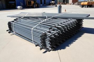 Promo! ca 35m spijlenhekwerk met palen - gebruikt beschikbaar voor biedingen