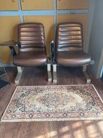 Vintage Stoelen met Tafeltjes, Huis en Inrichting, Stoffering | Vloerbedekking, Ophalen, Gebruikt, Bruin, Overige typen