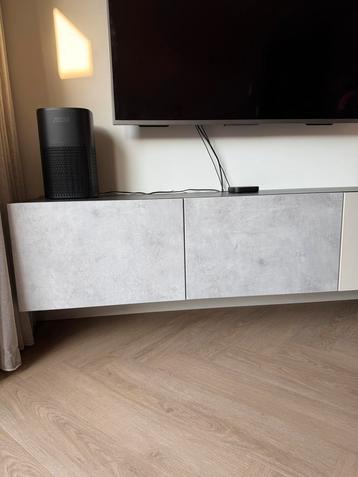 BESTA tv meubel deurtjes 3x beton grijs 60x38cm