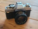 Minolta XG-M analoge camera + 50mm lens + tas – complete set, Audio, Tv en Foto, Fotocamera's Analoog, Ophalen of Verzenden, Spiegelreflex