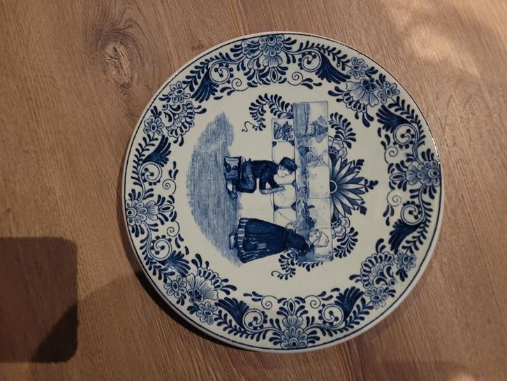 Delfts Blauw Bord Petrus Regout Fantaisie, Antiek en Kunst, Antiek | Wandborden en Tegels, Ophalen of Verzenden