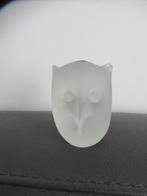 Beeldje van uil, mat glas, gemaakt op Malta, Phoenician, Ophalen of Verzenden