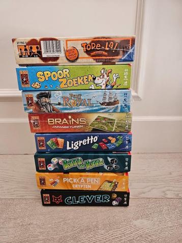 8x 999 Games : Keer op keer / Clever / Port Royal / Ligretto beschikbaar voor biedingen