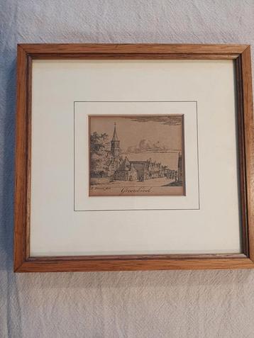 Koper gravure 1730 Abraham Zeeman Grootebroek  beschikbaar voor biedingen