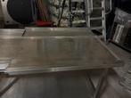 RVS Werktafel Horeca uitlek wasstraat korfen, Ophalen, Gebruikt, 50 tot 100 cm, Minder dan 100 cm