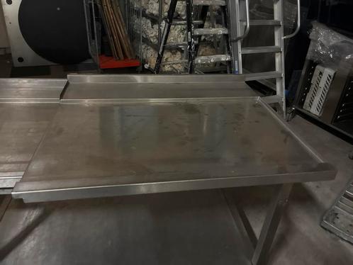RVS Werktafel Horeca uitlek wasstraat korfen, Huis en Inrichting, Keuken | Keukenelementen, Gebruikt, Minder dan 100 cm, 50 tot 100 cm