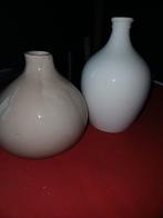 Set van 2 keramische vazen, Ophalen, Gebruikt, Wit, Aardewerk of Porselein