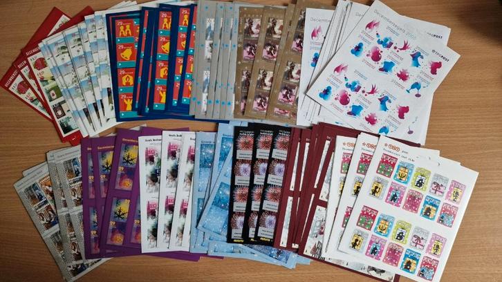 Hele vellen Kerstzegels Decemberzegels 2001-2009 postfris, Postzegels en Munten, Postzegels | Nederland, Postfris, Na 1940, Ophalen of Verzenden