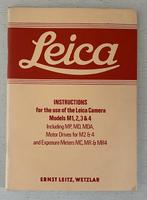 Leica Instruction Manual for Models M1 M2 M3 M4 MP MD MDA, Ophalen of Verzenden, Voor 1940, Overige typen