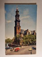 Amsterdam westerkerk met oude auto's, Verzamelen, Ansichtkaarten | Nederland, Ophalen of Verzenden, Noord-Holland