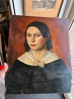 Portret van een dame 1850, Antiek en Kunst, Ophalen of Verzenden