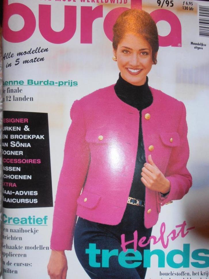 Burda september 1995 met 32 vintage patronen, Hobby en Vrije tijd, Kledingpatronen, Zo goed als nieuw, Vrouw, Burda, Ophalen of Verzenden