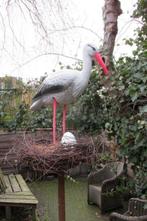 Ooievaar op nest (op paal + babypop - kraamperiode geboorte), Ophalen, Zo goed als nieuw, Geboorte of Huwelijk