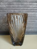 Art deco Glazen vaas "zonsondergang", rookglas, Ophalen of Verzenden