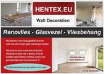 Hentex behangservice en renovlies all in € 15,50 pm2, Huis en Inrichting, Stoffering | Behang, Minder dan 10 m², Ophalen of Verzenden