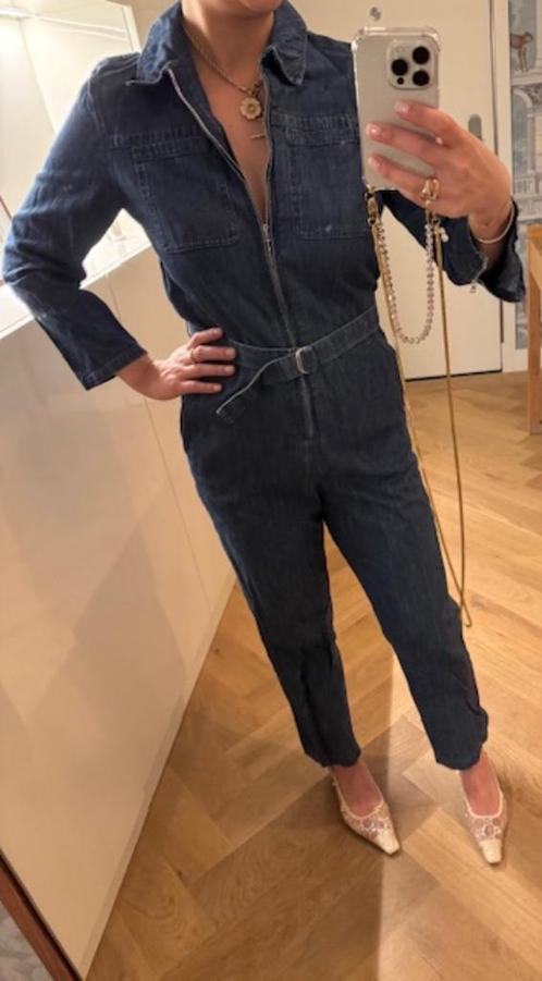 A.P.C. denim pak (vrijwel nieuw), Kleding | Dames, Jumpsuits, Zo goed als nieuw, Maat 36 (S), Blauw, Verzenden