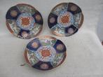 DRIE Japanse Imari Arita Hizen borden [1868-1912], Antiek en Kunst, Antiek | Porselein, Ophalen of Verzenden