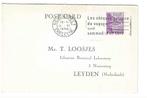 Briefkaart van Neuchatel naar Leiden, Verzenden, Gestempeld