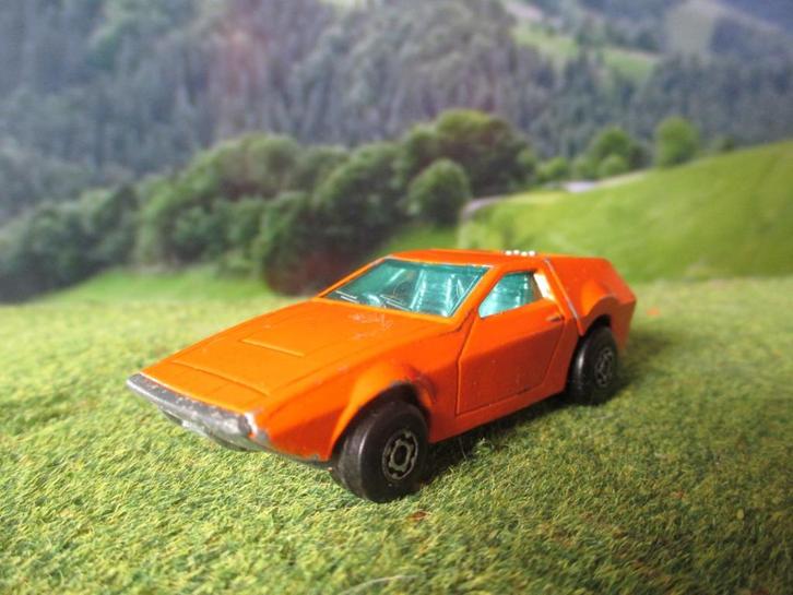 1:60 Austin Zanda Tanzara Matchbox Nr.53 met blauwe ruiten, Hobby en Vrije tijd, Modelauto's | Overige schalen, Gebruikt, Auto