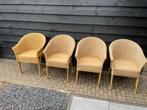 rotan stoelen 4, Ophalen, Gebruikt, Bruin, Riet of Rotan