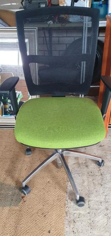 profesionele bureaustoel ergonomisch zwart/ groen beschikbaar voor biedingen