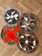 Ronde Zerimar patchwork vacht vloerkleden | NIEUW | 73 cm, Ophalen of Verzenden, Zo goed als nieuw, Rond, 50 tot 100 cm