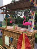 Tikibar, Bamboebar, te huur, Cocktailbar, Hawaii, Ophalen of Verzenden, Zo goed als nieuw, Overige