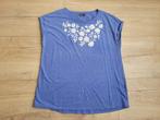 YESSICA blauwe top met witte bloemen maat XL ~ HH0019, Blauw, Yessica, Maat 46/48 (XL) of groter, Ophalen of Verzenden