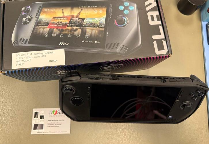 MSI Claw A1M Gaming Handheld - met Garantie, Computers en Software, Windows Laptops, Zo goed als nieuw, 10 inch of minder, SSD