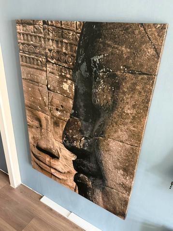 Groot en exclusief canvas van Boeddha’s in Cambodja beschikbaar voor biedingen