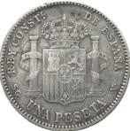 Spanje 1 peseta 1899 (zilver), Ophalen of Verzenden, Overige landen, Losse munt, Zilver