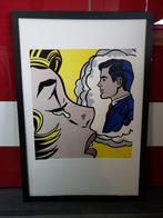 Roy Lichtenstein thinking of him, Ophalen of Verzenden, Zo goed als nieuw, Rechthoekig Staand, Met lijst