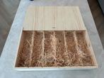 Wijn cadeau doos - Houten kist, Huis en Inrichting, Woonaccessoires | Kisten, Ophalen, Zo goed als nieuw, Grenenhout, Minder dan 50 cm
