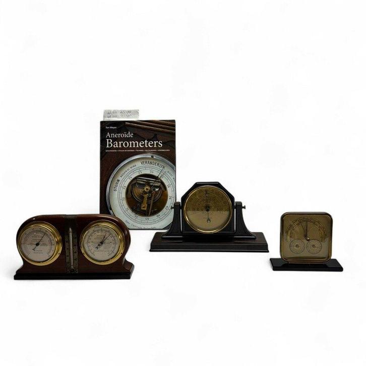 Lot van drie barometers, Audio, Tv en Foto, Weerstations en Barometers, Gebruikt, Barometer, Ophalen of Verzenden