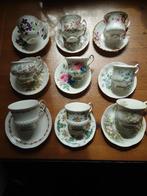 verschillende engelse kop en schotels, fine bone china, Ophalen, Zo goed als nieuw, Porselein, Kop en/of schotel