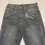 Karl Kani Jeans – Zwarte Vintage met Back Stitch – Maat 30, Verzenden, Zwart, W30 - W32 (confectie 38/40), Karl kani