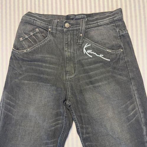 Karl Kani Jeans – Zwarte Vintage met Back Stitch – Maat 30, Kleding | Dames, Spijkerbroeken en Jeans, Gedragen, W30 - W32 (confectie 38/40)