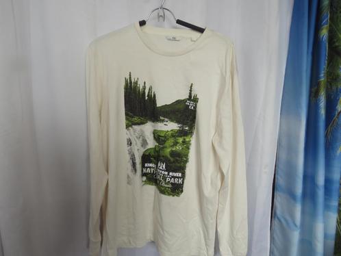 nieuw creme shirt lange mouwen canyon print mt L C&A, Kleding | Heren, T-shirts, Gedragen, Maat 48/50 (M), Ophalen of Verzenden