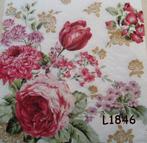 Servetten decoupage/bullet journal – Bloemen L1846, Verzenden, Nieuw, Materiaal