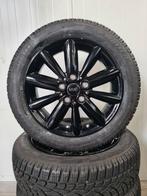 16' Mini Cooper Styling 508 Zwart met winterbanden 7mm+, Ophalen, 16 inch, 175 mm, Banden en Velgen