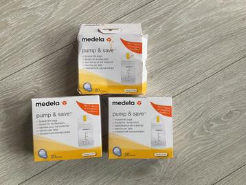 Medela pump & save bewaarzakjes beschikbaar voor biedingen