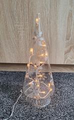 Glazen kerstboom h. 33 cm, Ophalen, Zo goed als nieuw