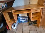 Massief houten bureau, 120 tot 170 cm, 70 tot 120 cm, Gebruikt, Ophalen