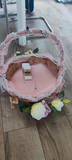Mooie decoratieve mand voor bruiloft of andere gelegenheid, Ophalen of Verzenden, Zo goed als nieuw