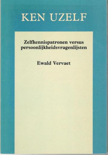 KEN UZELF Zelfkennispatronen versus persoonlijkheidsvragen. beschikbaar voor biedingen