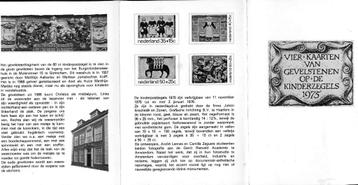 Nederland 1975 Carnet met 4x Maxikaarten Gevelstenen  beschikbaar voor biedingen