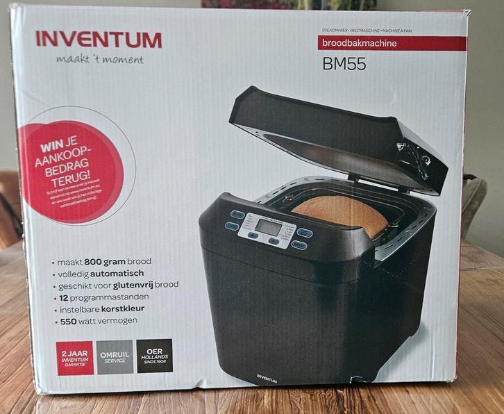 Inventum BM55, Witgoed en Apparatuur, Broodbakmachines, Zo goed als nieuw, Ophalen of Verzenden