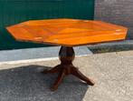 Unieke vintage tafel ingelegd hout Schuitema, Huis en Inrichting, Tafels | Eettafels, Ophalen, Gebruikt, 150 tot 200 cm, Vijf personen of meer
