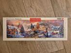 Kerst panorama puzzel 1000st., Ophalen of Verzenden, 500 t/m 1500 stukjes, Zo goed als nieuw, Legpuzzel