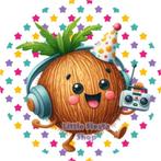 LF4005 ouwel kokosnoot 20x4,7cm eetbare cupcake rondjes vers, Ophalen of Verzenden, Nieuw, Cupcakes, Versiering